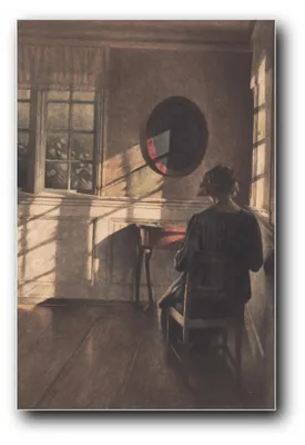 Produktbild von Kunstdruck „Sonnenschein – Interieur“ von Peter Ilsted – 40×60 cm – ungerahmt