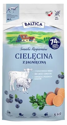 Zdjęcie produktu dla BALTICA SMAKI REGIONÓW Jagnięcina z cielęciną M, L 3kg
