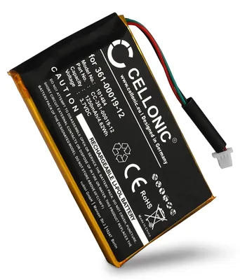 Image de CELLONIC 1x Batterie pour GPS / Navigation Compatible avec Garmin Edge 705, Edge 605, Nüvi 465, 361-00019-12 - (1250mAh, 3.7V)