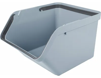 Produktbild von Sunware Sigma Home Sortierbehalter - Abfallbehalter - blau - stapelbar - 45L - 49 x 39 x 30 cm