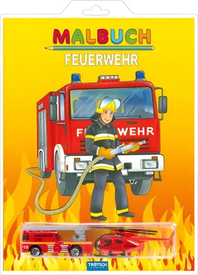 Produktbild von Trötsch Malbuch Feuerwehr mit Hubschra