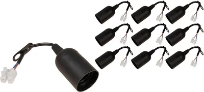 Produktbild von Renovierfassung McShine E27, mit 11cm Kabel und Aufhänger, 10er-Pack