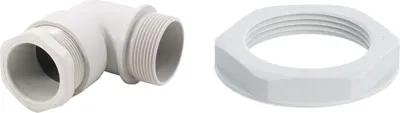 Immagine prodotto di Raccordo angolare STEX24 con controdado M32x1,5 poliammide (PA) lunghezza filettatura 14,0 mm - 1 pezzo