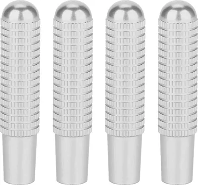 Image de 4pcs 9,5 mm en alliage d'aluminium de voiture serrure de porte intérieure bouton de la broche de couverture pour Mercedes Benz (argent)