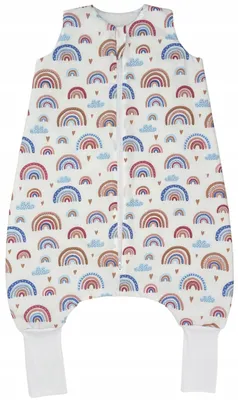 Produktbild von Sommer Babyschlafsack mit Füßen und Socken 0.5 TOG 100% Baumwolle M 92-104