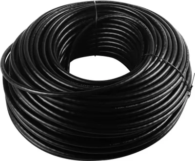 Produktbild von Goobay CAT 6 Outdoor Netzwerkkabel-Set, U/UTP, Schwarz, Kupfermaterial, AWG 24/1 (solid), PE, UV-beständig