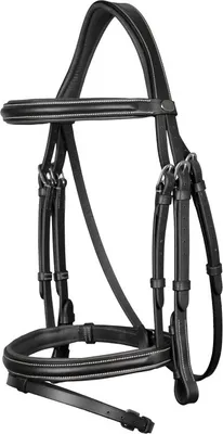 Image de Dy'on Bridon avec muserolle combinée Working Collection Bridon noir