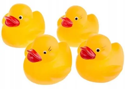 Produktbild von Tullo Badespielzeug Enten 4 Stück - sicheres Babyspielzeug