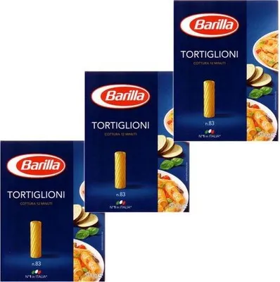 Produktbild von 3x Barilla Nudeln 'Tortiglioni' n.83, 500 g