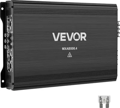 Produktbild von VEVOR Autoverstärker 4-Kanal, Endstufe Klasse AB Überbrückbar, Max. 4 x 250 W an 4 Ohm / 4 x 500 W an 2 Ohm, Hochleistungsverstärker für SUVs Pickups