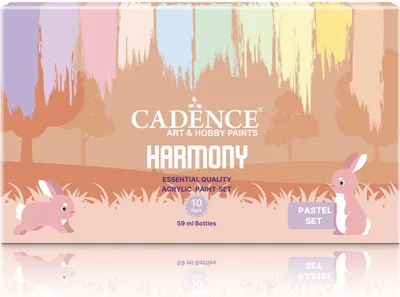 Immagine prodotto di Set di colori acrilici Cadence Colori pastello - Armonia 10x59 ml Pittura