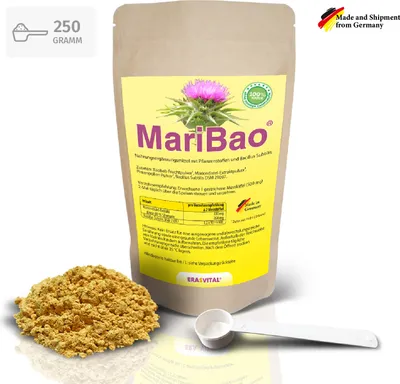 Produktbild von MARIBAO® mit Mariendistel-Extrakt (80% Silymarin) Pulver 250 g