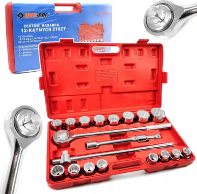 Produktbild von Steckschlüssel 21-teilig 3/4" 19-50mm 6-kant M58252