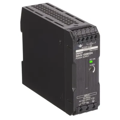 Produktbild von Omron S8VK-G06024 Schaltnetzteil - PRO Linie, 60 W, 100 bis 240 VAC Eingang, 24 VDC 2,