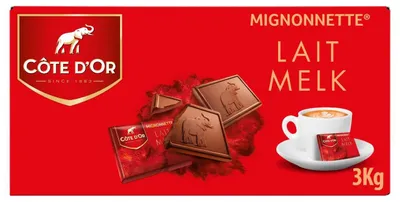 Obrázok produktu pre Côte d'Or Mignonnette mliečna čokoláda 3000g - jemné plnotučné mlieko, veľké balenie