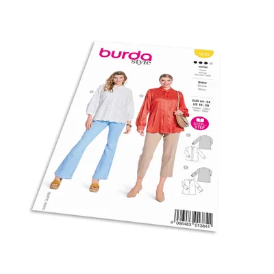 Imagen del producto de Patrón Burda 5839 - Blusa con cuello alto