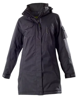 Produktbild von Owney Arctic Damen Winterjacke Schwarz S wetterfest Hundehalter Winter Wanderjacke atmugsaktiv Parka mit vielen Taschen