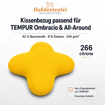 Produktbild von Kissenbezug passend für TEMPUR Ombracio & All-Around Schmetterlingskissen, KI-generiertes Bild