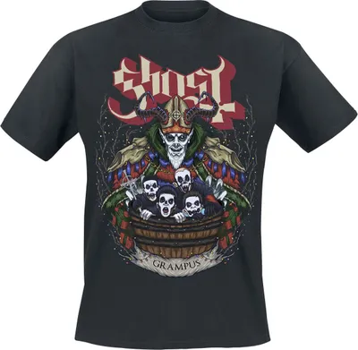 Produktbild von Ghost T-Shirt Herren Grampus Nihil schwarz L