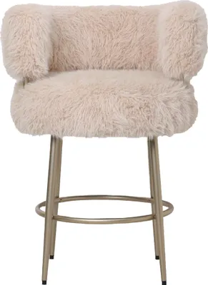 Produktbild von PTMD - Barhocker Hair - Beige - 67x64x94cm