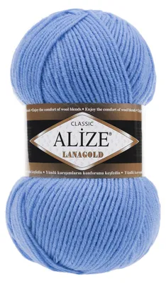Strickwolle ALIZE Lanagold himmelblau