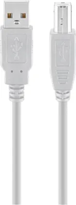 Immagine prodotto di goobay USB 2.0 Hi-Speed Kabel A Stecker auf B Stecker grau 1,8 m