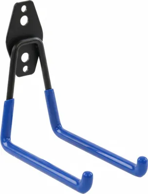 Obrázok produktu pre Rovný nástenný háčik 13 cm elektrické náradie garáž záhradné náradie 30 kg modrý