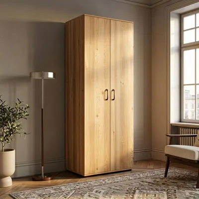 Produktbild von Mehrzweckschrank 'Chalvefted' mit 2 Türen 175 x 60 x 35 cm Eicheoptik