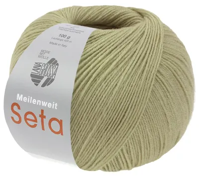 Produktbild von Lana Grossa - Meilenweit 100g Seta 0059 heugrün