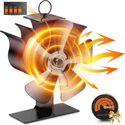 Image de Petit ventilateur silencieux pour poêle à bois ou cheminée