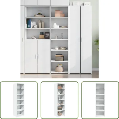 Produktbild von The Living Store Highboard Weiß 50x41x185 cm Holzwerkstoff