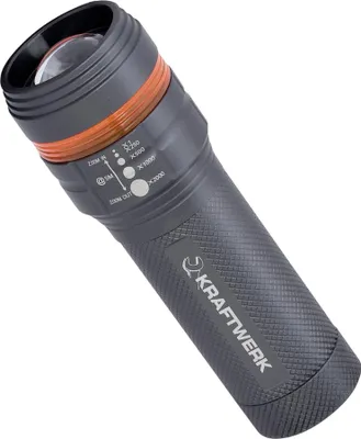 Zdjęcie produktu dla KRAFTWERK 32050, Latarka ręczna, Czarny, Aluminium, IPX4, LED, 1 lamp(y)