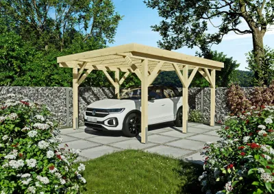 Produktbild von Carport Irvine I 3,44x5,00 m - inklusive hochwertigem Stahltrapez