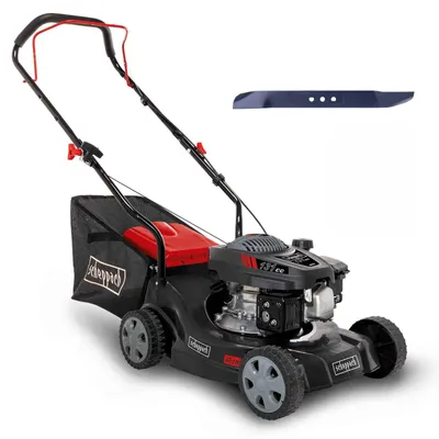 Produktbild von Scheppach Rasenmäher Benzin MP132-40 | 3,3 PS Leistung | 40cm Schnittbreite | 3-fache Schnitthöhenverstellung | 35 Liter Fangkorb | inkl. Ersatzmesser