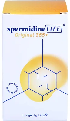 Produktbild von SpermidineLIFE Original 365+ Kapseln zur Unterstützung der körpereigenen Zellerneuerung, 60 St. Kapseln