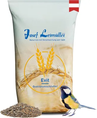 Produktbild von Leimüller Vogelfutter Wildvögel 25kg (Premium ohne Weizen) - Weizenfreies Wildvogelfutter Ganzjahresfutter mit Sonnenblumenkerne