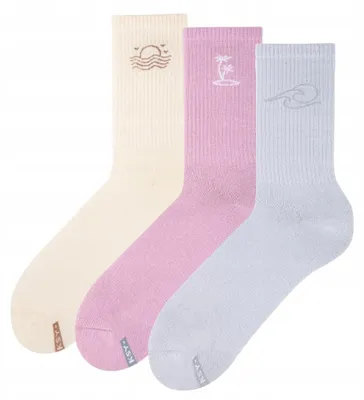 Produktbild von Zooksy Set Bunte Baumwollsocken Herren 41-46 3er-Pack