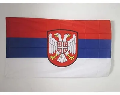 Flagge Serbien 90x60 cm, Polyester, mit Masttunnel