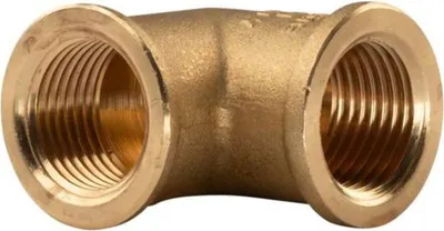 Produktbild von Messing Gewinde-Fitting 90° Winkel 1/2'IG - 1/2'IG (DN 15) - schwere Ausführung