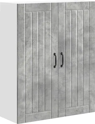 Produktbild von vidaXL Wandschrank LUCCA Betongrau 80 x 31 x 100 cm Holzwerkstoff