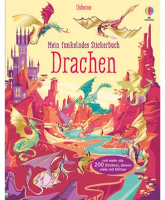 Obrázok produktu pre Mein funkelndes Stickerbuch: Drachen