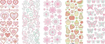 Produktbild von folia Crystal Sticker "Sommer" 5 Blatt