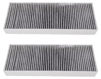 Two identical air filters are shown side-by-side against a white background.