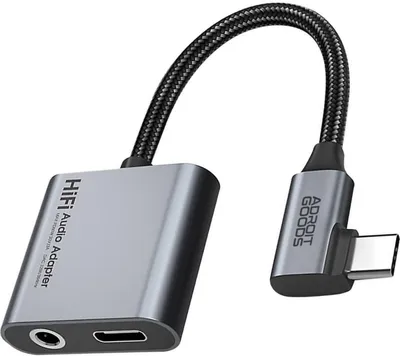 Produktbild von AdroitGoods USB-C auf 3.5mm AUX/Ladeadapter - Hochwertige Audio- und Ladefunktion für USB-C Geräte