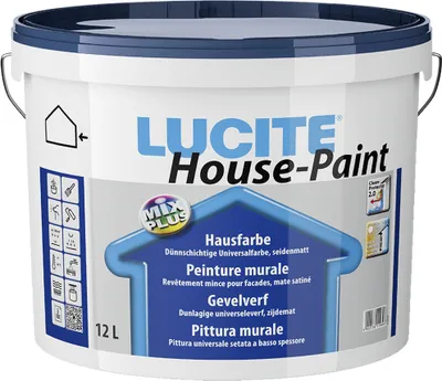 Produktbild von Lucite Hausfarbe, 12 l 1000T Weiß