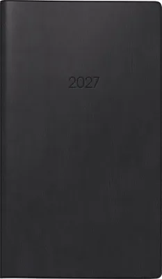 Produktbild von 2027 BRUNNEN Faltkalender 9x15cm sw 2S/1M