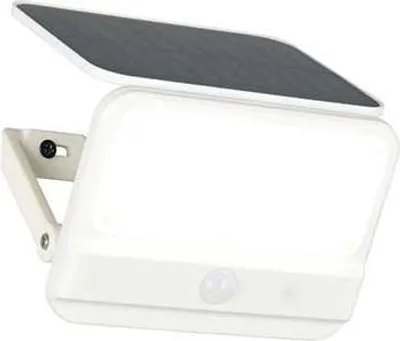 Zdjęcie produktu dla Kinkiet solarny LED, biały, czujnik zmierzchu, IP44, szer. 14,5 cm
