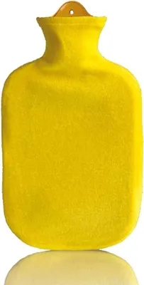 Produktbild von Wärmflasche 2 Liter Bettflasche Wärmeflasche Gummi Wärmekissen Konturbezug aus Fleece von Sänger