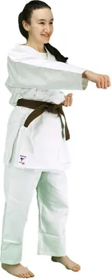 Produktbild von KAITEN Karateanzug Eco 2 - Karate Gi weiß 7 oz Baumwolle - Hose mit Gummizug - Größe 170 cm