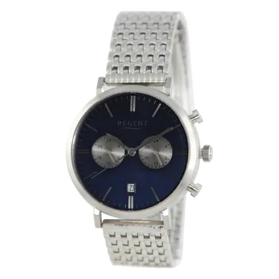 Produktbild von Regent Herren Uhr Metallarmband Metall Armbanduhr Analog silber UR1150599